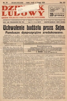 Dziennik Ludowy : organ Polskiej Partji Socjalistycznej. 1930, nr 34