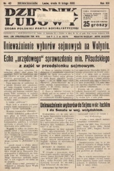Dziennik Ludowy : organ Polskiej Partji Socjalistycznej. 1930, nr 40
