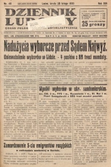 Dziennik Ludowy : organ Polskiej Partji Socjalistycznej. 1930, nr 46