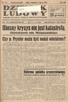 Dziennik Ludowy : organ Polskiej Partji Socjalistycznej. 1930, nr 53