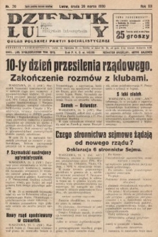 Dziennik Ludowy : organ Polskiej Partji Socjalistycznej. 1930, nr 70