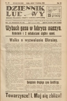 Dziennik Ludowy : organ Polskiej Partji Socjalistycznej. 1930, nr 84