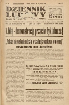 Dziennik Ludowy : organ Polskiej Partji Socjalistycznej. 1930, nr 91