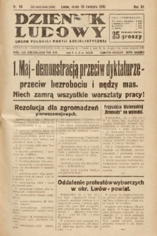 Dziennik Ludowy : organ Polskiej Partji Socjalistycznej. 1930, nr 98