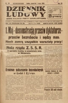 Dziennik Ludowy : organ Polskiej Partji Socjalistycznej. 1930, nr 99