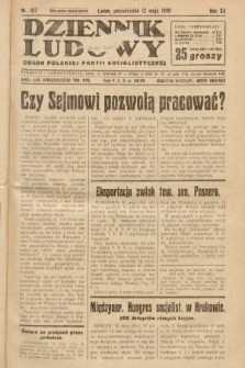 Dziennik Ludowy : organ Polskiej Partji Socjalistycznej. 1930, nr 107