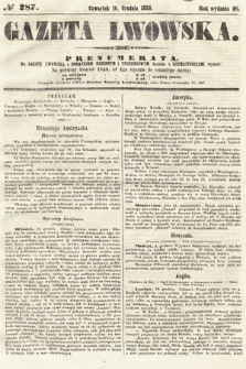 Gazeta Lwowska. 1858, nr 287