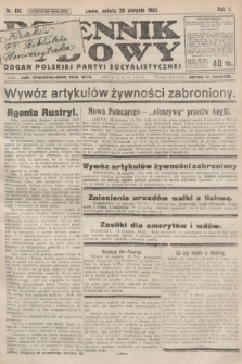 Dziennik Ludowy : organ Polskiej Partyi Socyalistycznej. 1922, nr 191