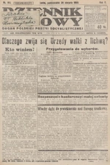 Dziennik Ludowy : organ Polskiej Partyi Socyalistycznej. 1922, nr 193