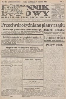 Dziennik Ludowy : organ Polskiej Partyi Socyalistycznej. 1922, nr 199
