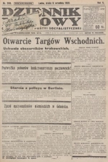 Dziennik Ludowy : organ Polskiej Partyi Socyalistycznej. 1922, nr 200