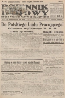 Dziennik Ludowy : organ Polskiej Partyi Socyalistycznej. 1922, nr 201