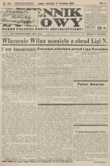 Dziennik Ludowy : organ Polskiej Partyi Socyalistycznej. 1922, nr 209