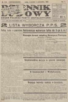 Dziennik Ludowy : organ Polskiej Partyi Socyalistycznej. 1922, nr 223