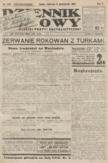 Dziennik Ludowy : organ Polskiej Partyi Socyalistycznej. 1922, nr 226