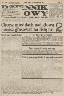 Dziennik Ludowy : organ Polskiej Partyi Socyalistycznej. 1922, nr 228
