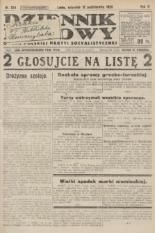 Dziennik Ludowy : organ Polskiej Partyi Socyalistycznej. 1922, nr 229