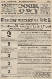 Dziennik Ludowy : organ Polskiej Partyi Socyalistycznej. 1922, nr 243