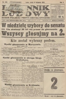 Dziennik Ludowy : organ Polskiej Partyi Socyalistycznej. 1922, nr 249