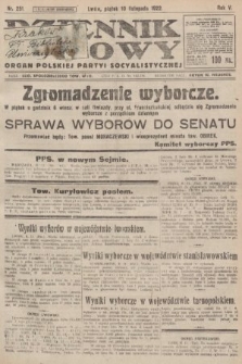 Dziennik Ludowy : organ Polskiej Partyi Socyalistycznej. 1922, nr 251