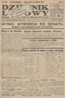 Dziennik Ludowy : organ Polskiej Partyi Socyalistycznej. 1922, nr 255