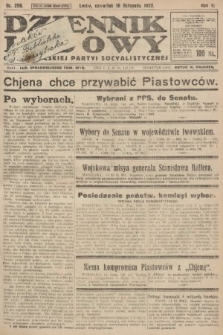 Dziennik Ludowy : organ Polskiej Partyi Socyalistycznej. 1922, nr 256