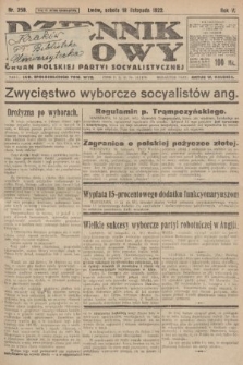 Dziennik Ludowy : organ Polskiej Partyi Socyalistycznej. 1922, nr 258