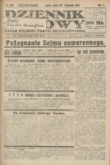 Dziennik Ludowy : organ Polskiej Partyi Socyalistycznej. 1922, nr 267