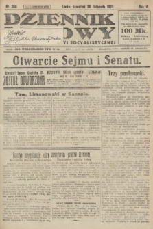 Dziennik Ludowy : organ Polskiej Partyi Socyalistycznej. 1922, nr 268