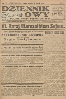 Dziennik Ludowy : organ Polskiej Partyi Socyalistycznej. 1922, nr 271