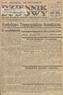 Dziennik Ludowy : organ Polskiej Partyi Socyalistycznej. 1922, nr 276