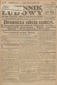 Dziennik Ludowy : organ Polskiej Partyi Socyalistycznej. 1922, nr 279