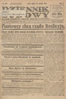 Dziennik Ludowy : organ Polskiej Partyi Socyalistycznej. 1922, nr 282