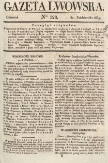 Gazeta Lwowska. 1839, nr 128