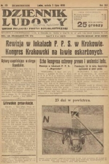 Dziennik Ludowy : organ Polskiej Partji Socjalistycznej. 1930, nr 151