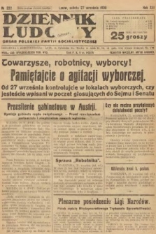 Dziennik Ludowy : organ Polskiej Partji Socjalistycznej. 1930, nr 222