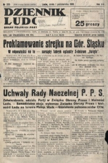 Dziennik Ludowy : organ Polskiej Partji Socjalistycznej. 1930, nr 225