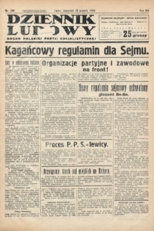 Dziennik Ludowy : organ Polskiej Partji Socjalistycznej. 1930, nr 288
