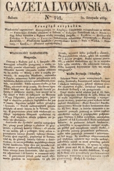 Gazeta Lwowska. 1839, nr 141