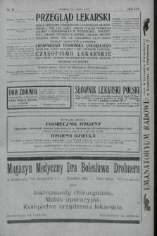 Przegląd Lekarski oraz Czasopismo Lekarskie. 1917, nr 13