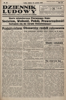 Dziennik Ludowy : organ Polskiej Partij Socjalistycznej. 1932, nr 86