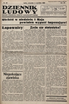 Dziennik Ludowy : organ Polskiej Partij Socjalistycznej. 1932, nr 90