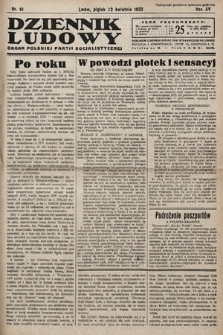 Dziennik Ludowy : organ Polskiej Partij Socjalistycznej. 1932, nr 91