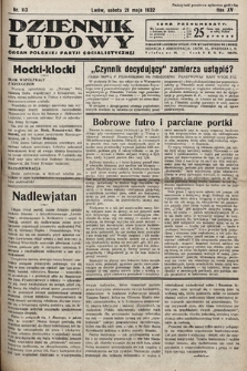 Dziennik Ludowy : organ Polskiej Partij Socjalistycznej. 1932, nr 113