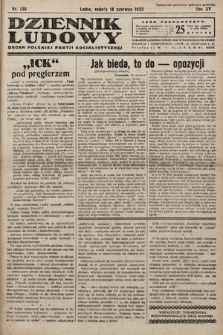 Dziennik Ludowy : organ Polskiej Partij Socjalistycznej. 1932, nr 136