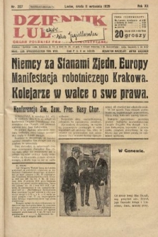 Dziennik Ludowy : organ Polskiej Partji Socjalistycznej. 1929, nr 207
