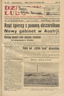 Dziennik Ludowy : organ Polskiej Partji Socjalistycznej. 1929, nr 222