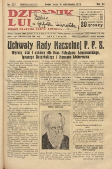 Dziennik Ludowy : organ Polskiej Partji Socjalistycznej. 1929, nr 237
