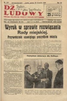Dziennik Ludowy : organ Polskiej Partji Socjalistycznej. 1929, nr 277