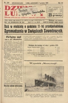 Dziennik Ludowy : organ Polskiej Partji Socjalistycznej. 1929, nr 279